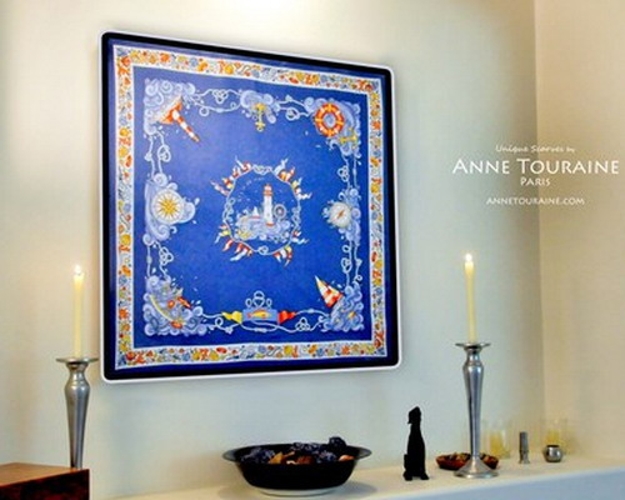 beautiful wall decorating ideas silk fabrics