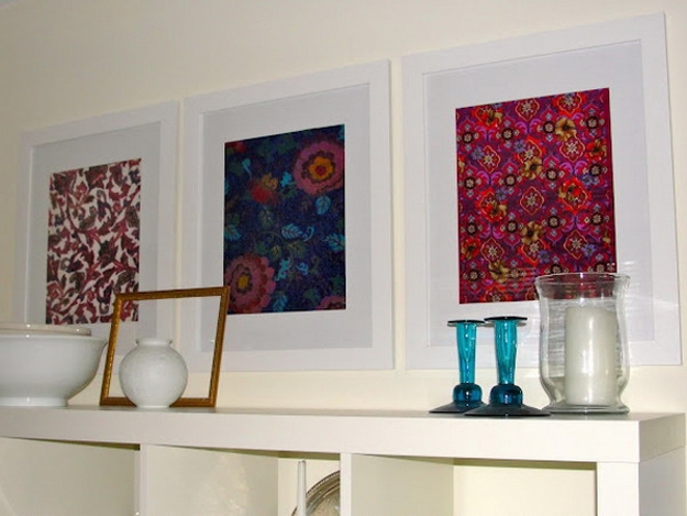beautiful wall decorating ideas silk fabrics