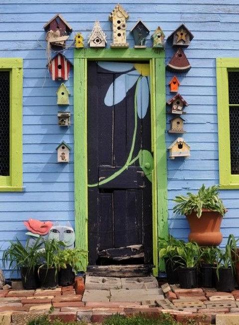 bird houses front door decorations