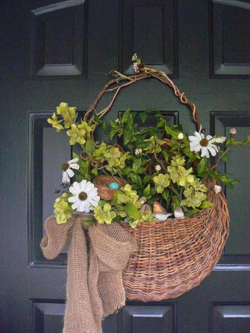 door basket greenery