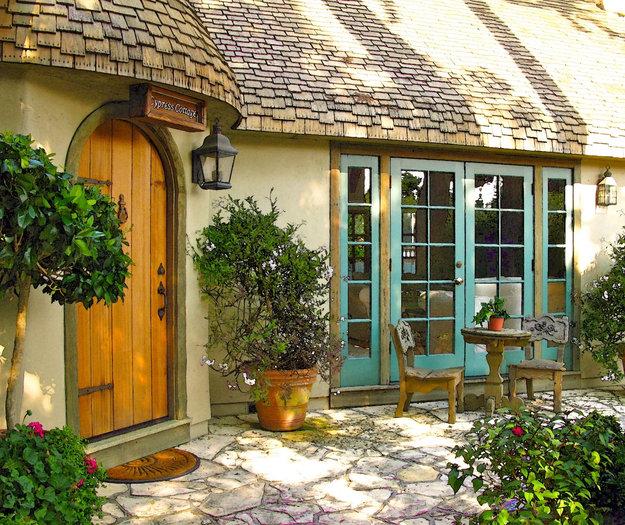 wooden exterior door