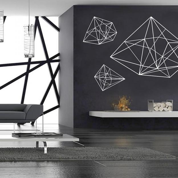 geometric accents modern interior