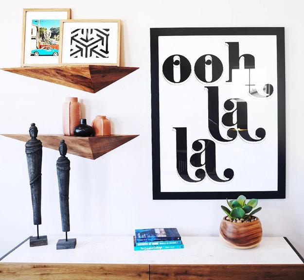 triangular wall shelves