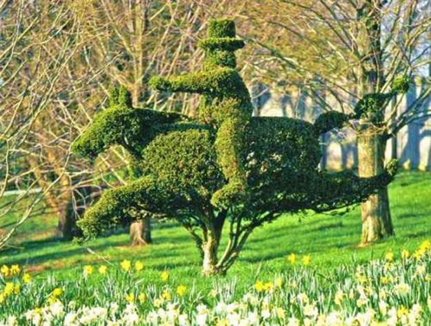 creative topiary themes unique yard decorations