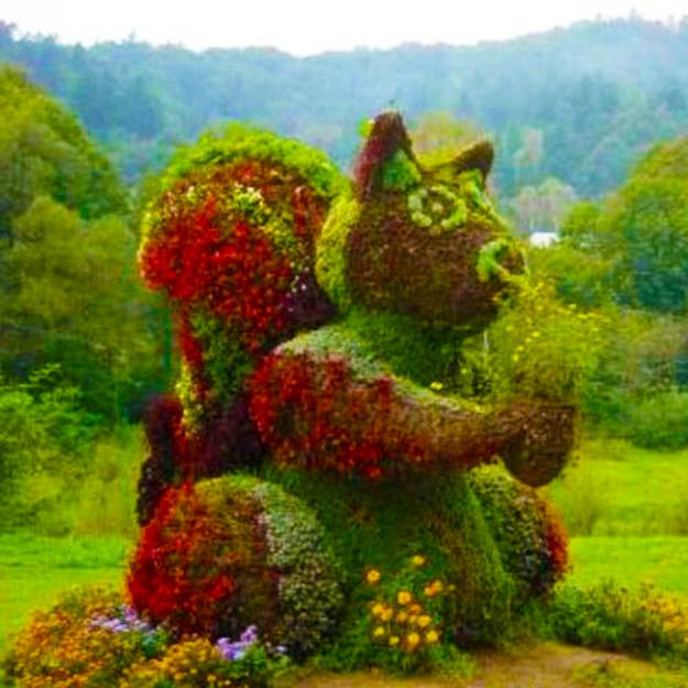 creative topiary themes unique yard decorations