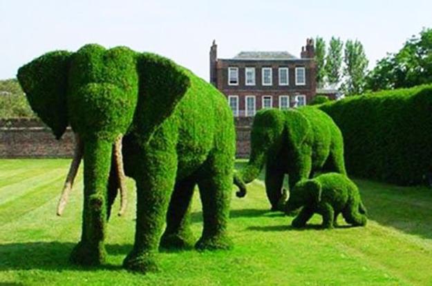 creative topiary themes unique yard decorations