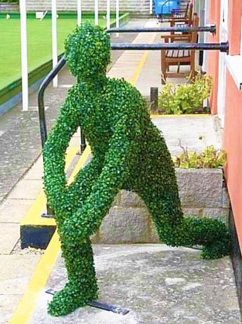 creative topiary themes unique yard decorations