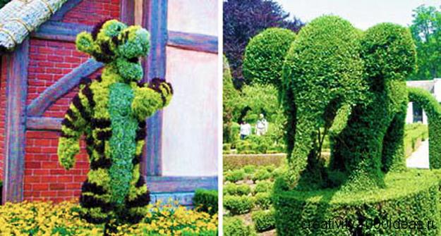 creative topiary themes unique yard decorations