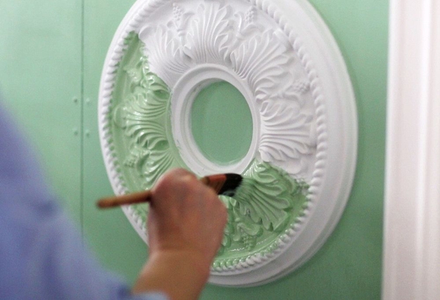 hand painting ideas wall medallion