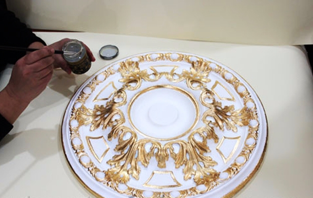 how make decorations medallion painting ideas