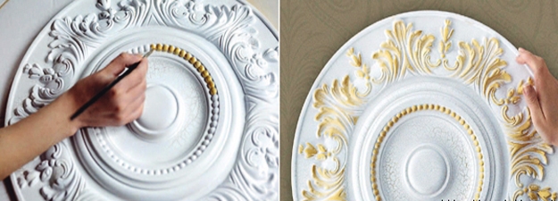 how make decorations medallion painting ideas