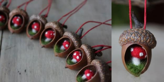 acorns crafts diy home decorations