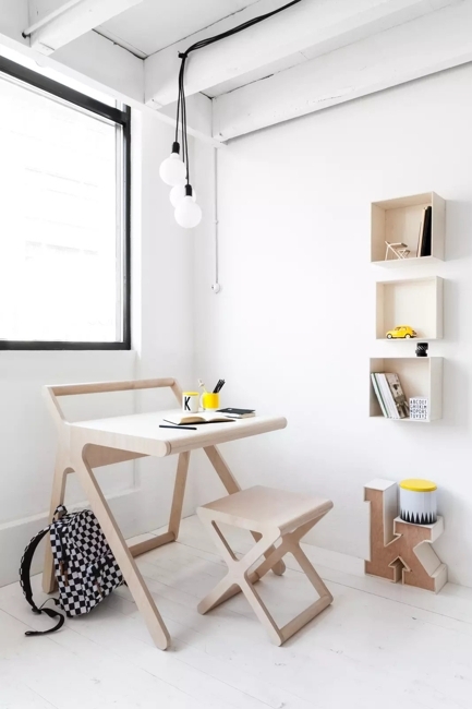 modern desk stool wood furniture