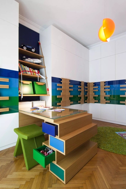 blue green kids room colors
