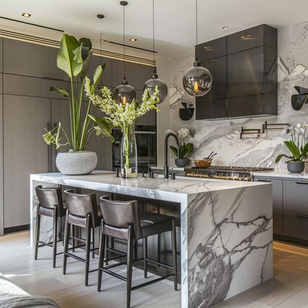 modern kitchens stone island designs