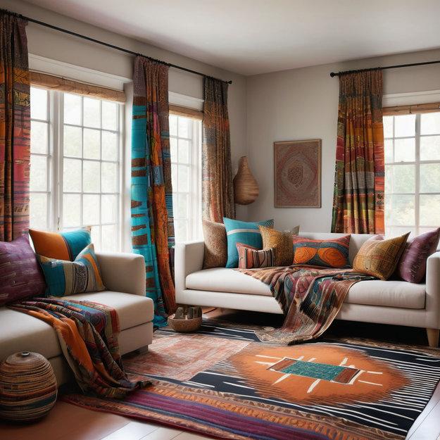 colorful curtains modern window treatment ideas