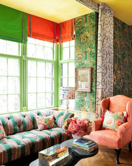 colorful curtains modern window treatment ideas