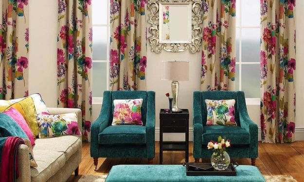 colorful curtains modern window treatment ideas