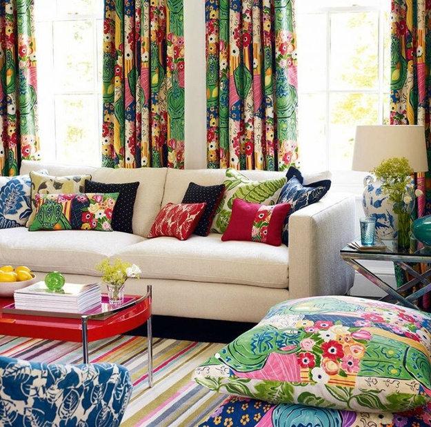 colorful curtains modern window treatment ideas