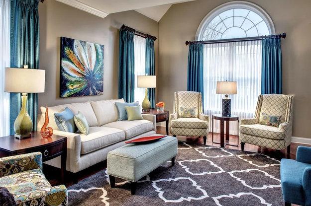 colorful curtains modern window treatment ideas