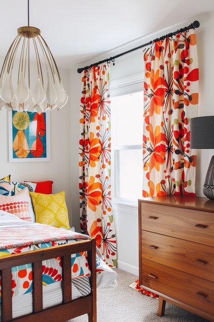 colorful curtains modern window treatment ideas
