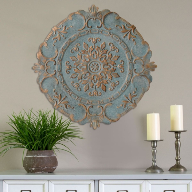 colorful medallions wall ceiling designs