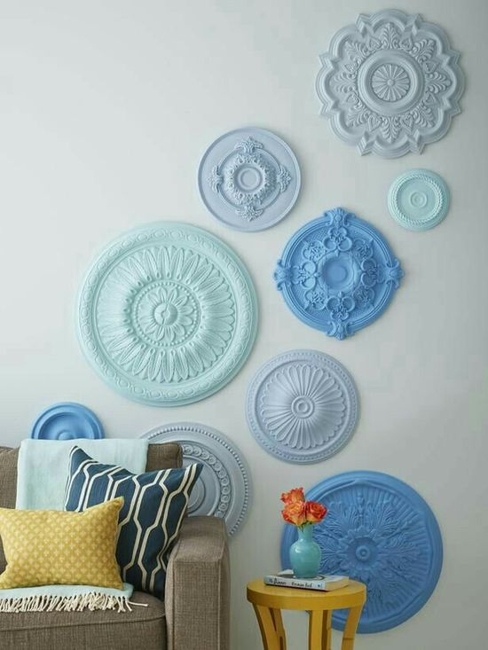 colorful medallions wall ceiling designs