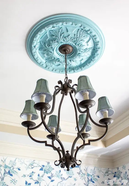 colorful medallions wall ceiling designs