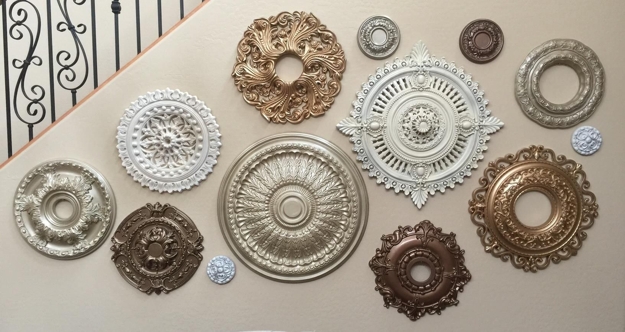 colorful medallions wall ceiling designs