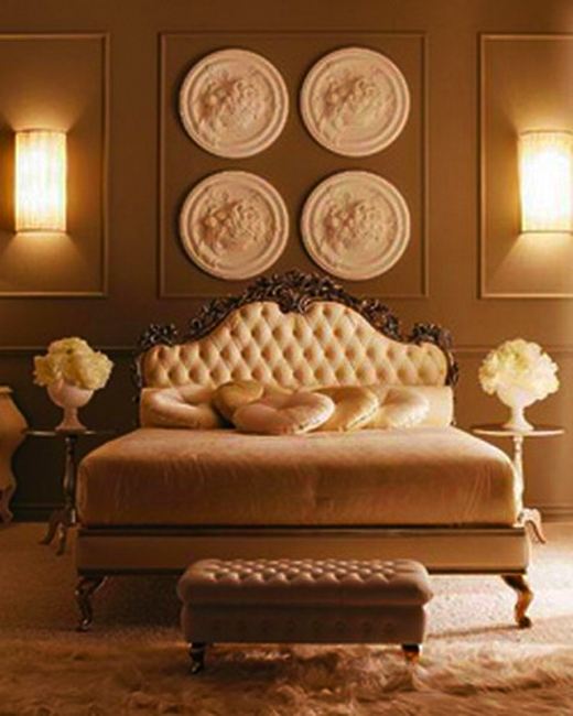  bed headboard decorating with medallions