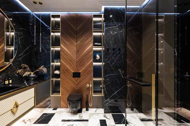 ergonomic bathroom design storage solutions