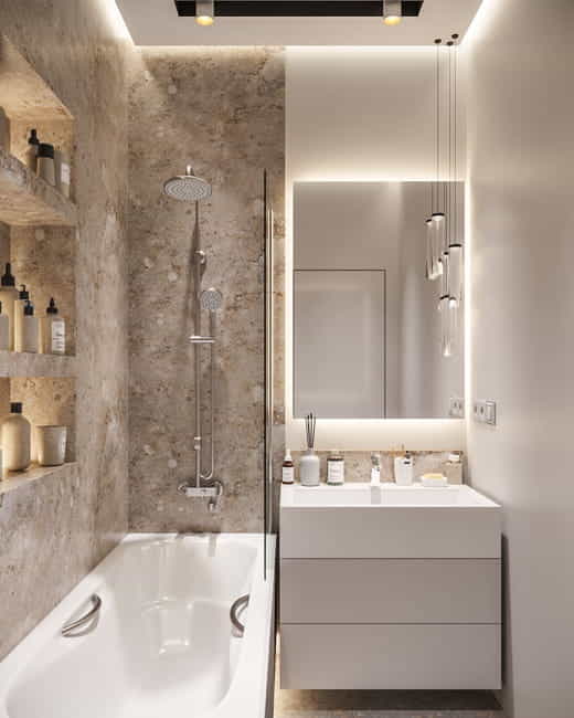 ergonomic bathroom design storage solutions