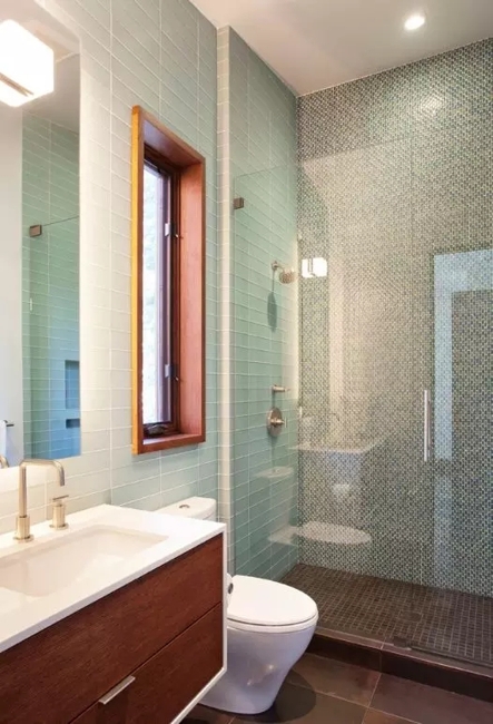 glass tiles modern bathroom design remodeling ideas