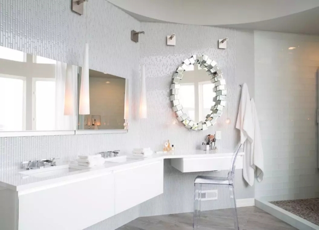 glass tiles modern bathroom design remodeling ideas