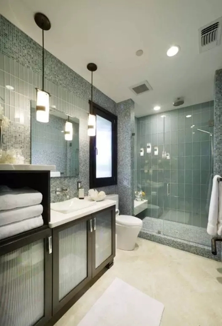 glass tiles modern bathroom design remodeling ideas