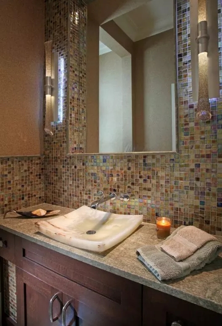 glass tiles modern bathroom design remodeling ideas