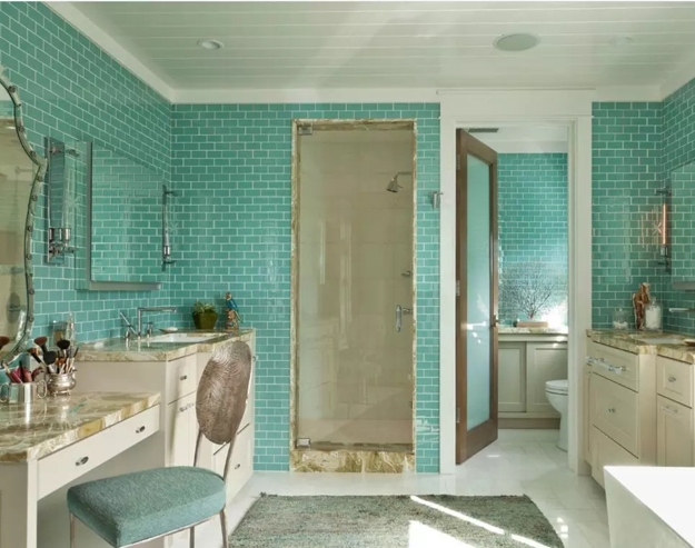 glass tiles modern bathroom design remodeling ideas