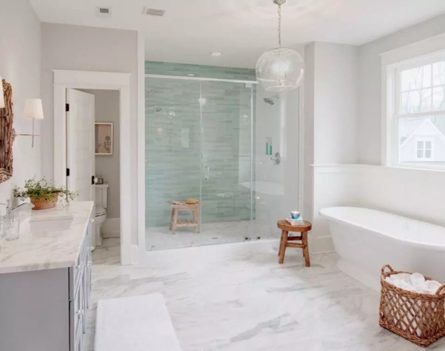glass tiles modern bathroom design remodeling ideas