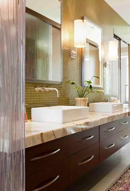 glass tiles modern bathroom design remodeling ideas