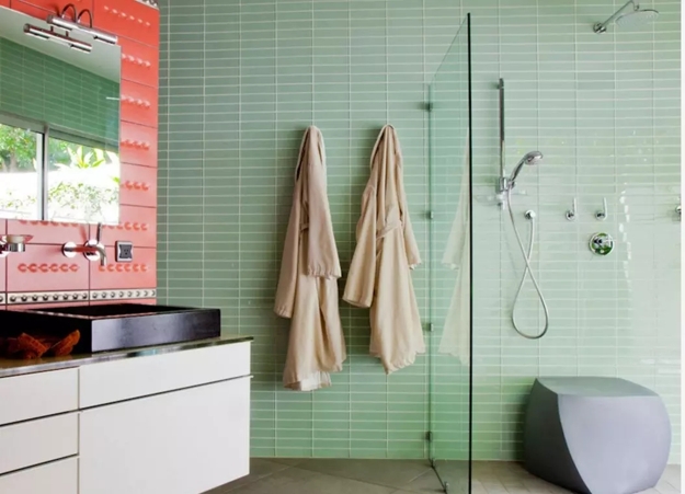 green glass tiles