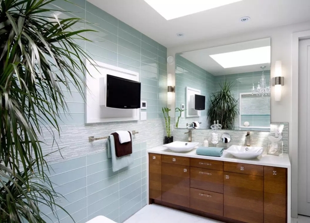 glass tiles modern bathroom design remodeling ideas