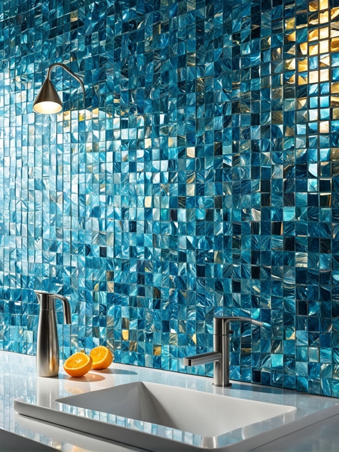 glass tiles modern bathroom design remodeling ideas