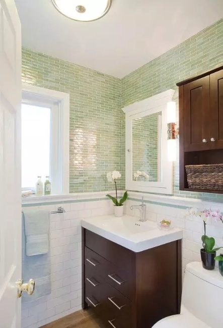 glass tiles modern bathroom design remodeling ideas