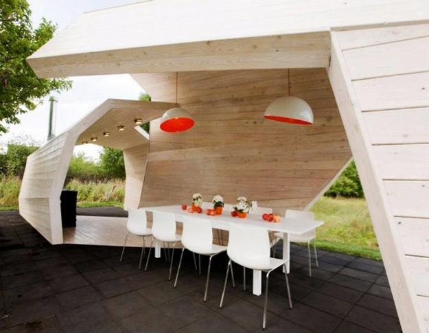 modern grilling areas backyard ideas
