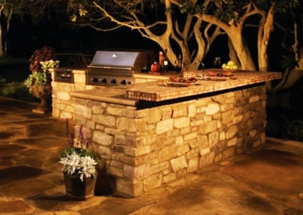 modern grilling areas backyard ideas