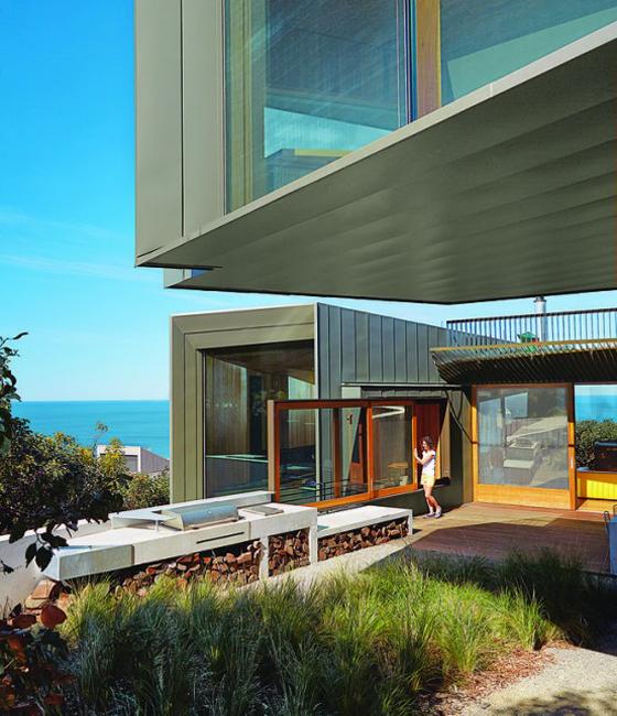 modern grilling areas backyard ideas