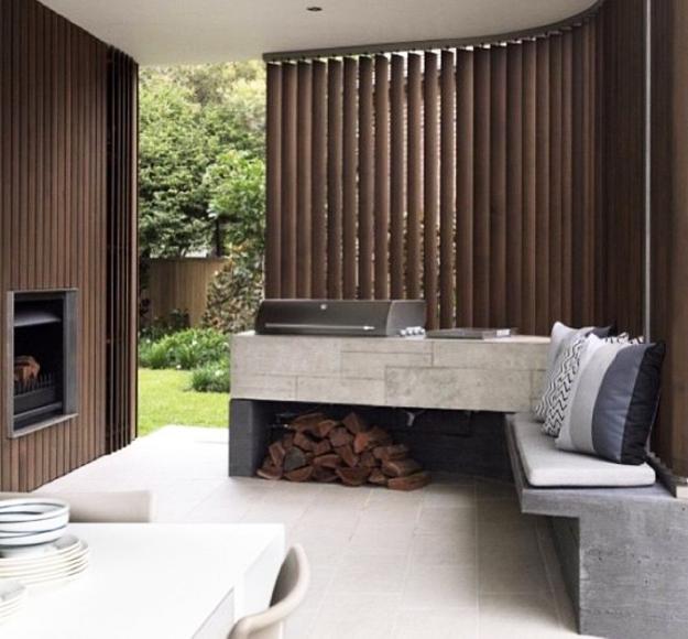 bbq area enclosure 