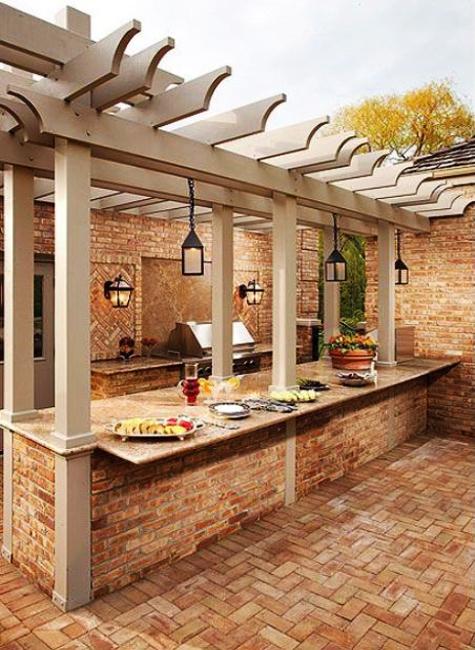 brick bbq area design