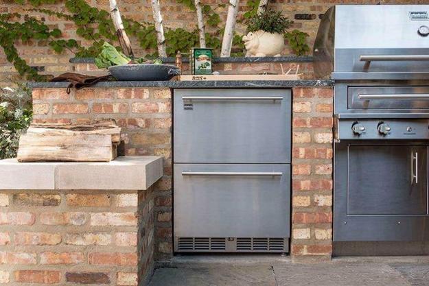 modern grilling areas backyard ideas