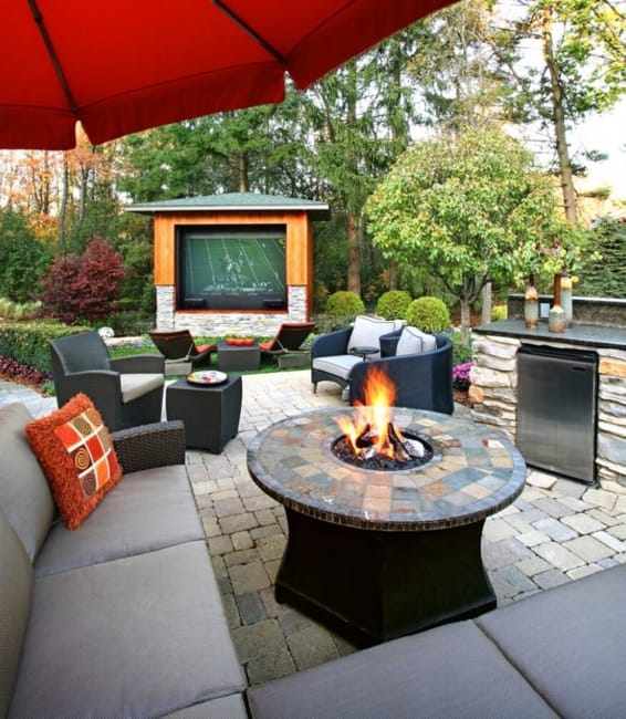 outdoor seating area backyard ideas